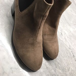 Brown heeled boots